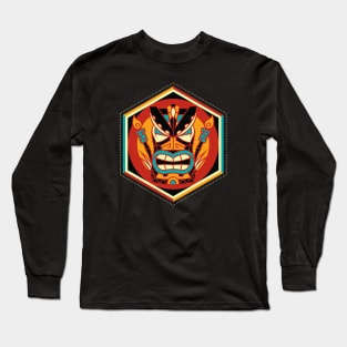 Fierce Bold Tropical Tiki Long Sleeve T-Shirt